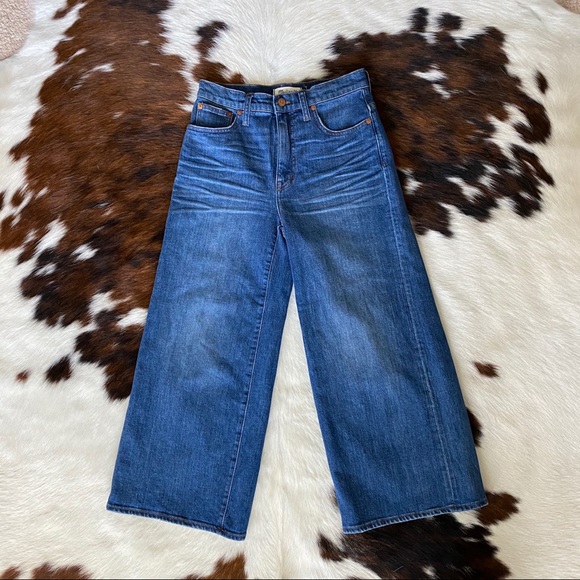 Madewell Wide-Leg Crop High Waist Jeans G7204 - Picture 5 of 8